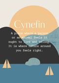 Definition of Cynefin, A4 Welsh print, Cynefin print, Welsh Wall art, Welsh poster, Cymru, Meaning of Cynefin, Digital Art