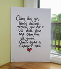Welsh print, Calon lân print, Welsh gift, Welsh sayings. Handwritten A4 Welsh print, PRINT ONLY no frame or mount.