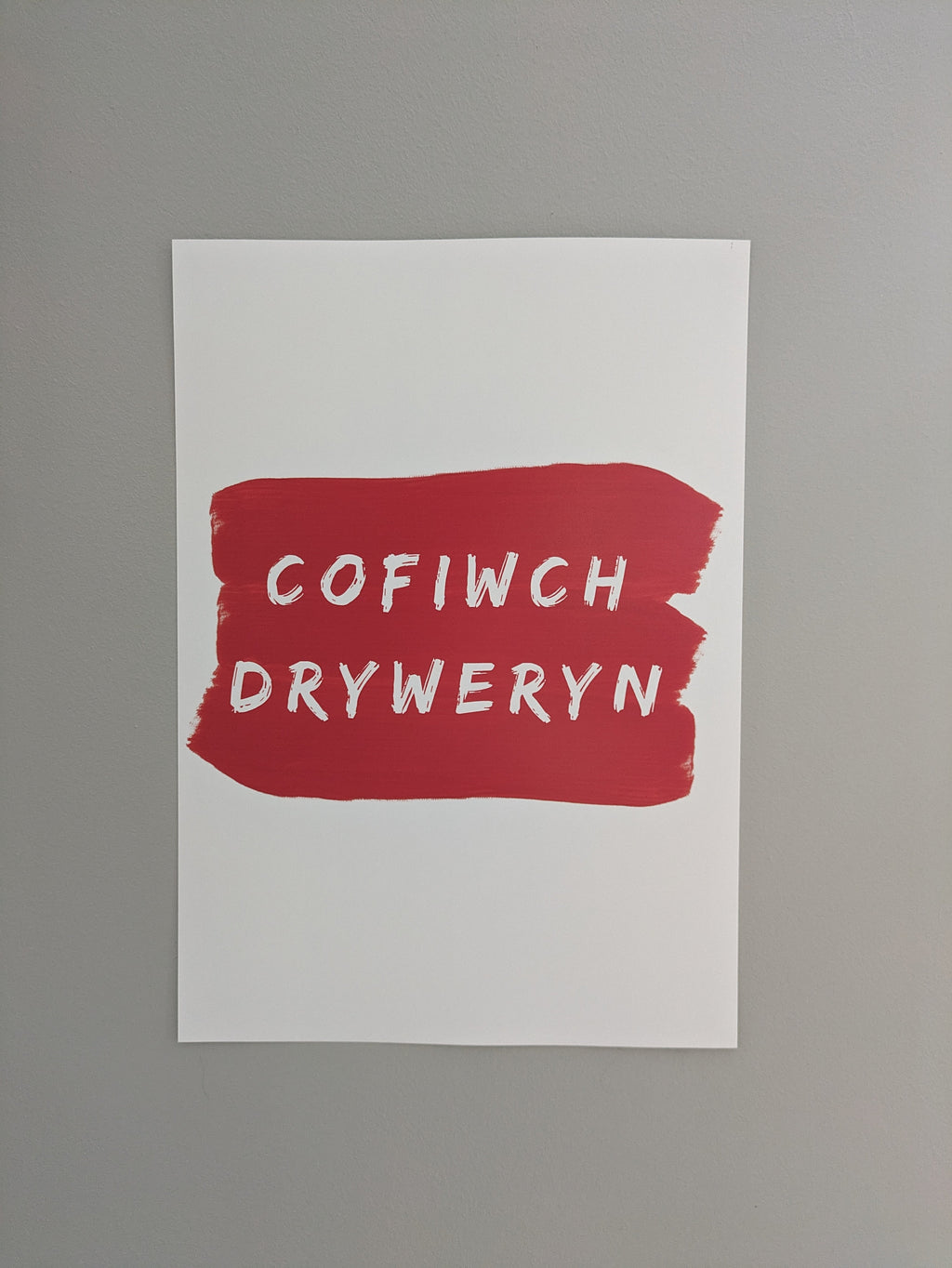 Cofiwch Dryweryn, an A4 high quality unframed print.